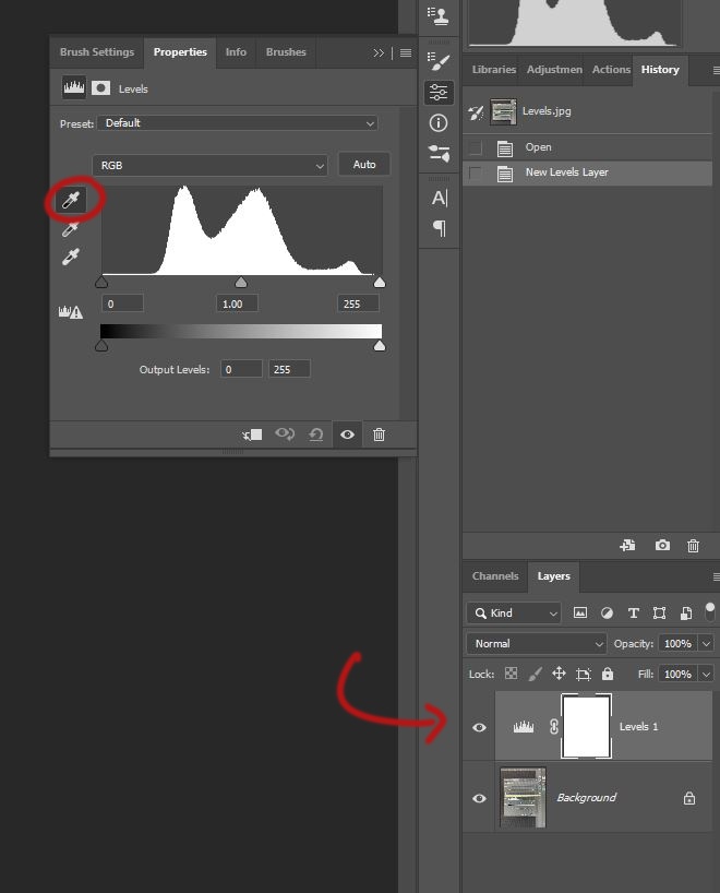 black background portrait settings