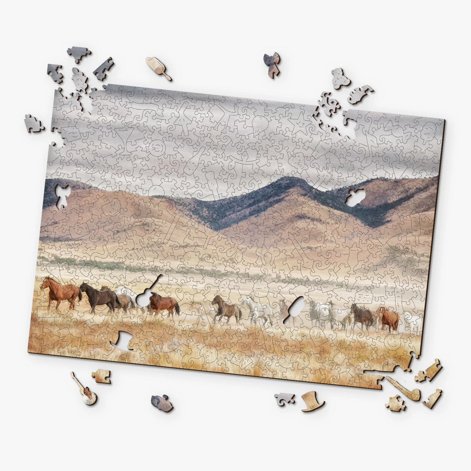 wooden jigsaw puzzle